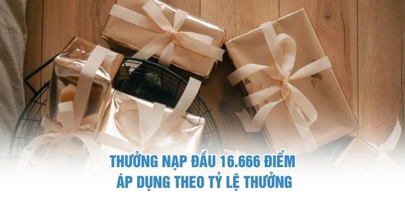 Thưởng nạp đầu 16,666 điểm